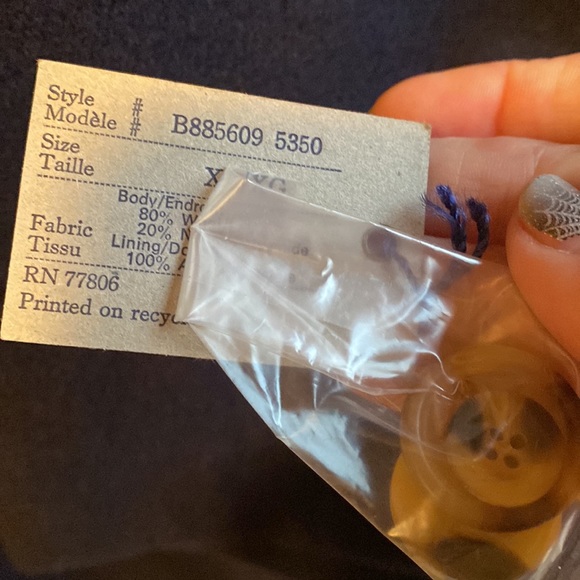 Men’s Tommy Hilfiger Long Button Down Lined Coat Style B885609 5350 Size XL/XG - Picture 15 of 16